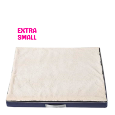 Lavish Pets Memory Foam Bed White (XS), CS2023000153, cat Bed  / Cushion, Lavish, cat Housing Needs, catsmart, Housing Needs, Bed  / Cushion
